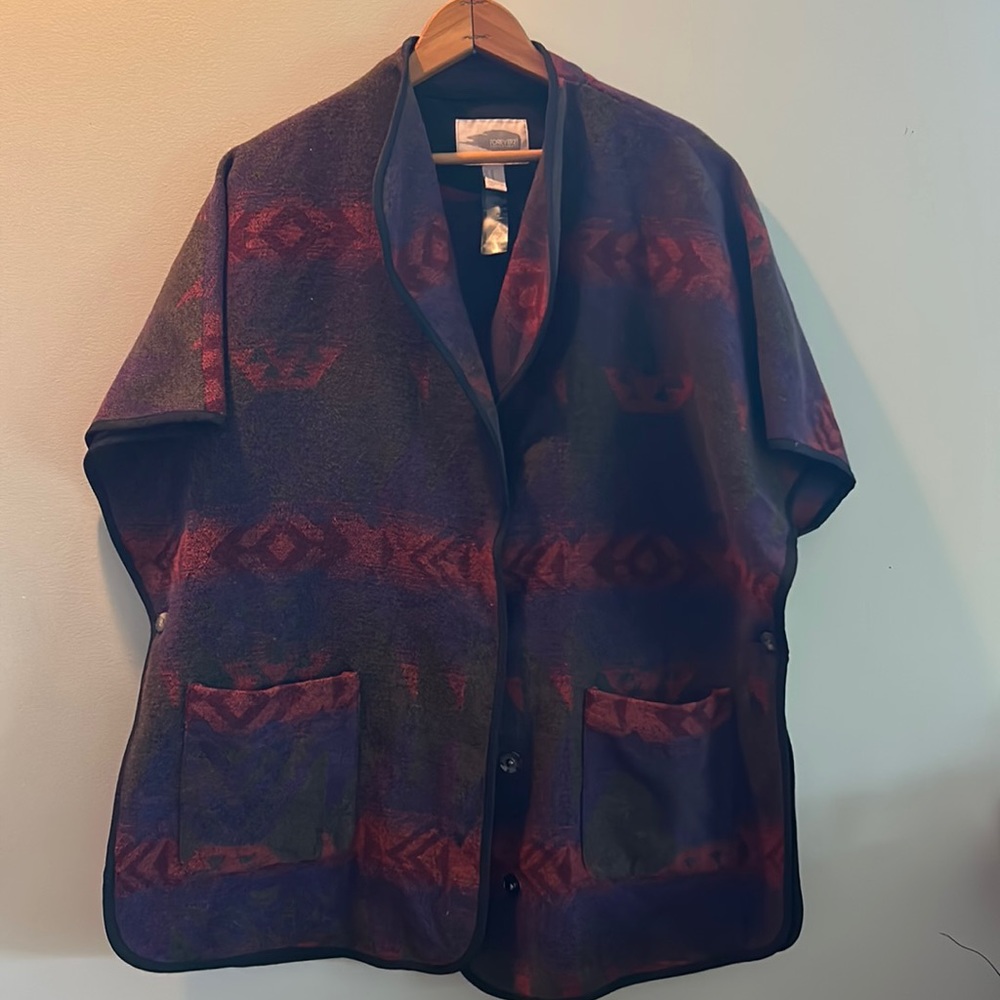 Forever 21 southwestern poncho. Size Medium.